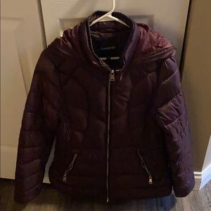 Bebe coat wine color